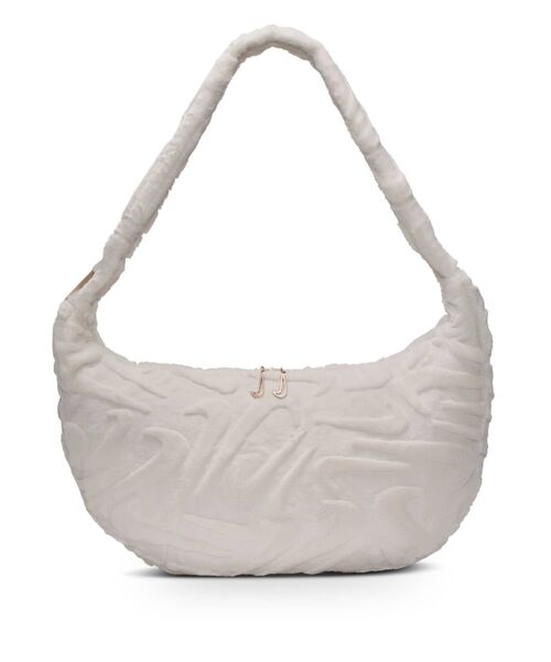 NIKE(ナイキ)の「ナイキ スポーツウェア フェイクファー スラウチーバッグ (19L) / Nike Sportswear Faux Fur Slouchy Bag (19L) HQ7515-030 Phantom(ショルダーバッグ・レディース・クリーム・ONE SIZE)」の10枚目の写真