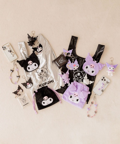 Me%（ミィパーセント）の「【クロミ】ポーチツキエコBAG 579759（エコバッグ/サブバッグ・レディース・パープル・FREE）」の4枚目の写真