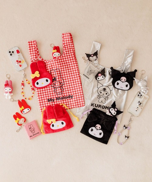 Me%（ミィパーセント）の「【クロミ】ポーチツキエコBAG 579759（エコバッグ/サブバッグ・レディース・パープル・FREE）」の5枚目の写真