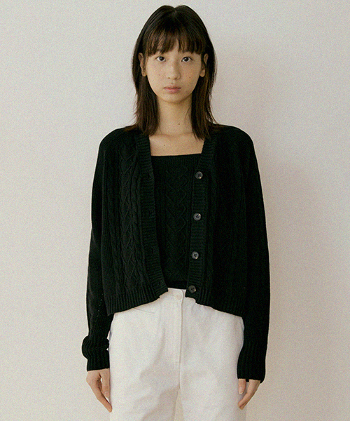 LINGSEOUL(リングソウル)の「whole garment knit cardigan-black(カーディガン/ボレロ・レディース・その他・FREE)」の4枚目の写真