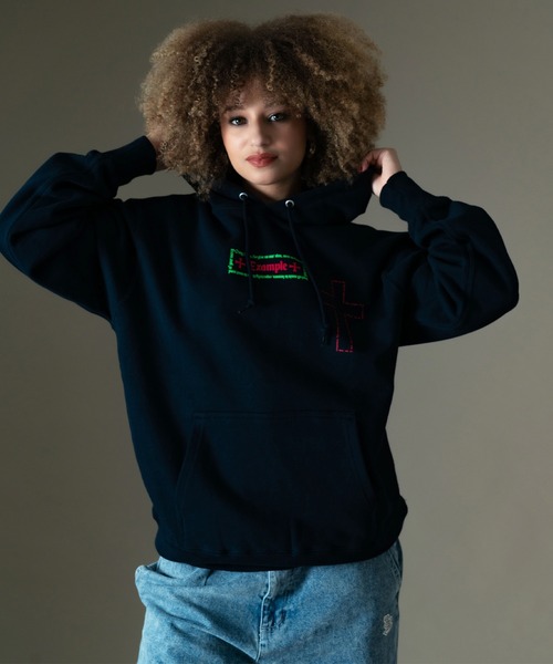 EXAMPLE（エグザンプル）の「EXAMPLE THE TEN CODE NO.FIVE HOODIE（パーカー・メンズ・ブラック/ネイビー/グレー・L/M/XXL/XL）」の6枚目の写真