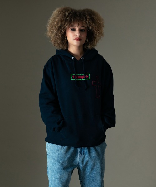 EXAMPLE（エグザンプル）の「EXAMPLE THE TEN CODE NO.FIVE HOODIE（パーカー・メンズ・ブラック/ネイビー/グレー・L/M/XXL/XL）」の5枚目の写真