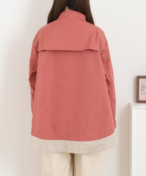 EGLANTINE(エグランティーヌ)の「EGLANTINE 配色ジャケット(ブルゾン・レディース・オレンジ・40)」の4枚目の写真