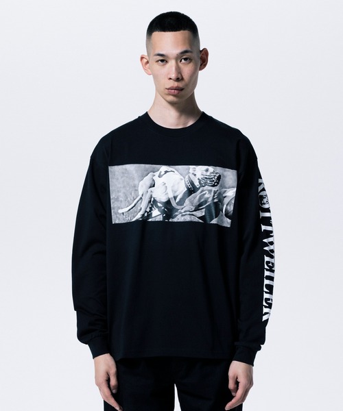 ROTTWEILER（ロットワイラー）の「DOGRACE LS TEE（Tシャツ/カットソー・メンズ・ブラック/ホワイト・S/M/L/XL）」の2枚目の写真