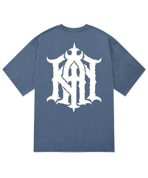 KAN6312(カン6312)の「KTPN0182 ザ・カン ピグメント 半袖Tシャツ - ブルー(Tシャツ/カットソー・メンズ・その他・LARGE/MEDIUM/X-LARGE)」の1枚目の写真