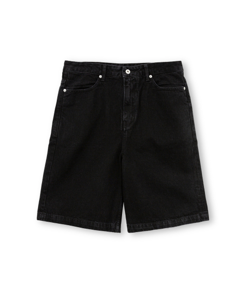 BROWNYARD(ブラウンヤード)の「24SS デニムショーツ, ブラック(その他パンツ・レディース・その他・3/4)」の1枚目の写真