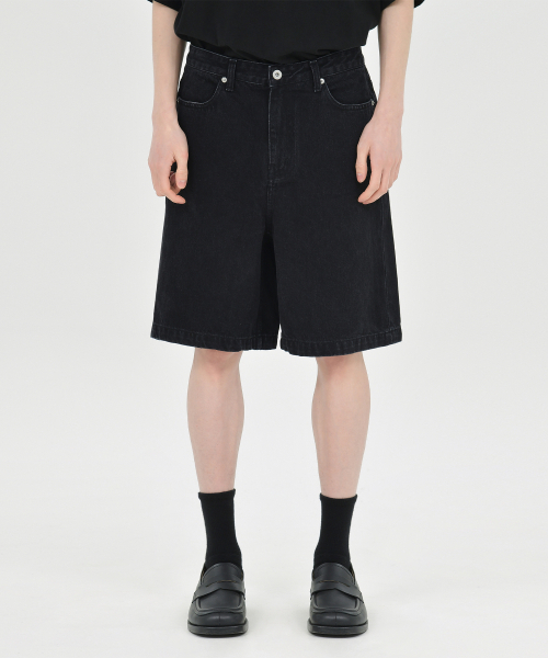 BROWNYARD(ブラウンヤード)の「24SS デニムショーツ, ブラック(その他パンツ・レディース・その他・3/4)」の3枚目の写真