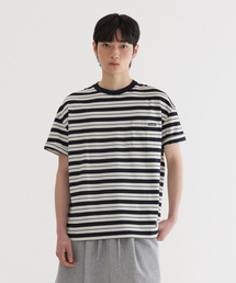 マルチストライプTシャツ Dark Navy