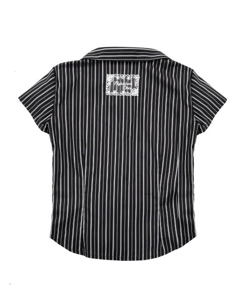 HIGH SCHOOL DISCO(ハイスクールディスコ)の「エピックスストライプ 半袖シャツ(シャツ/ブラウス・レディース・その他・SMALL/MEDIUM)」の3枚目の写真