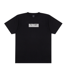 ディアイズボックスロゴ半袖Tシャツブラックグレー
