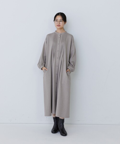 conges payes ADIEU TRISTESSE(コンジェ ペイエ アデュートリステス)の「フロントタックカットソーワンピース(ワンピース・レディース・ベージュ系その他/グレー系その他・FREE)」の11枚目の写真