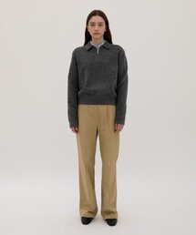 Relaxed Cotton Pants - Beige