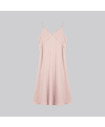 Silky layered long dress FRSP02OP04_Pink
