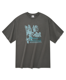 ハッピーベルギー メンズ 半袖Tシャツ グレー