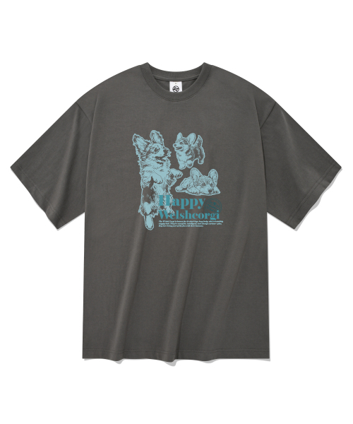 RADINEO(ラディネオ)の「ハッピーベルギー メンズ 半袖Tシャツ グレー(Tシャツ/カットソー・メンズ・その他・SMALL/MEDIUM/LARGE/X-LARGE)」の1枚目の写真