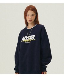 NP STUDIO（エヌピースタジオ）の「レタリングロゴスウェットシャツネイビー（スウェット）」