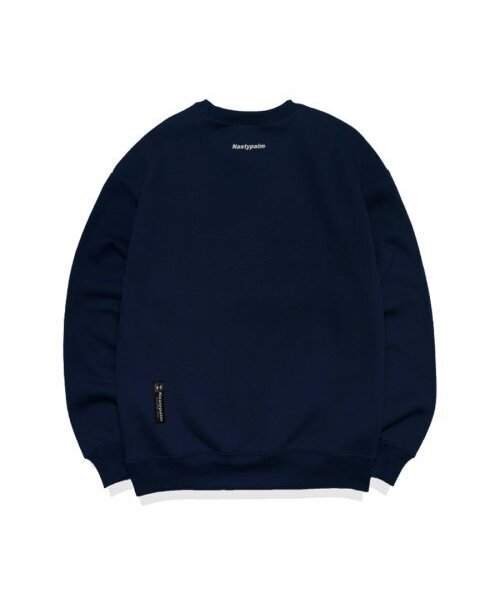 NP STUDIO(エヌピースタジオ)の「レタリングロゴスウェットシャツネイビー(スウェット・レディース・その他・LARGE/MEDIUM)」の3枚目の写真