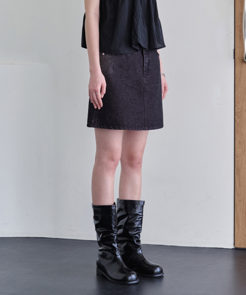 DECET WOMEN(デケット ウーマン)の「シグネチャーミニスカート DCSK001ブラックピンク(スカート・レディース・その他・X-SMALL/SMALL/MEDIUM)」の3枚目の写真
