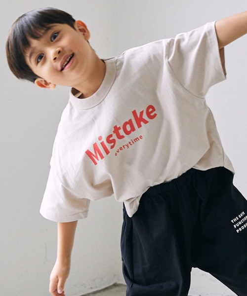 GENERATOR(ジェネレーター)の「ジェネレーター Mistake Tシャツ(Tシャツ/カットソー・キッズ・チャコールグレー/ベージュ系その他/ホワイト・L/XL/M)」の3枚目の写真