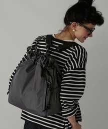 BONLECILL Marche（ボンルシールマルシェ）の「【BONLECILL Marche】《大容量／A4》3wayドローコード付きマルチバッグ/ショルダーバッグ/リュック（バックパック/リュック）」