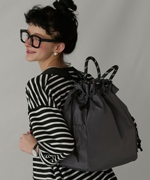 BONLECILL Marche（ボンルシールマルシェ）の「【BONLECILL Marche】《大容量／A4》3wayドローコード付きマルチバッグ/ショルダーバッグ/リュック（バックパック/リュック）」