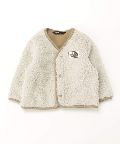 THE NORTH FACE(ザノースフェイス)の「ザ ノース フェイス THE NORTH FACE B Cuddle Fleece Cardigan ベビーカドルフリースカーディガン(カーディガン/ボレロ・キッズ・ベージュ/ブルー/アイボリー・80cm/90cm)」の2枚目の写真
