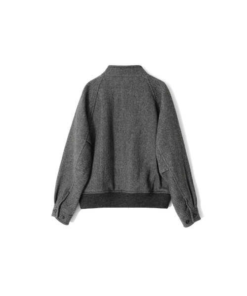 HORLISUN（ホーリーサン）の「Visitor Wool Twill Harrington Jacket Melange Charcoal（その他アウター・レディース・その他・LARGE/SMALL/MEDIUM）」の3枚目の写真