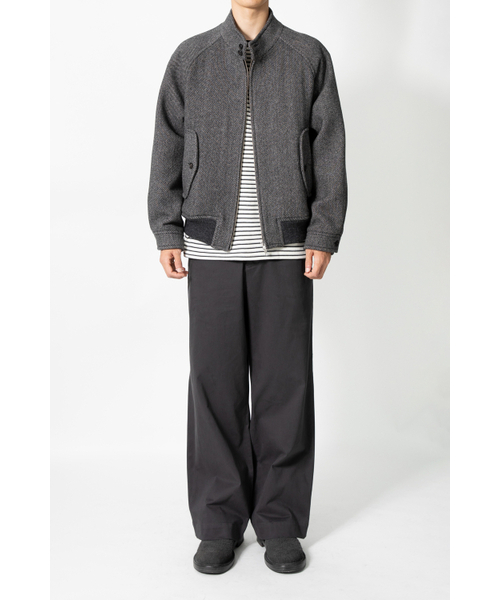 HORLISUN（ホーリーサン）の「Visitor Wool Twill Harrington Jacket Melange Charcoal（その他アウター・レディース・その他・LARGE/SMALL/MEDIUM）」の8枚目の写真