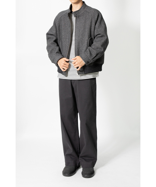 HORLISUN（ホーリーサン）の「Visitor Wool Twill Harrington Jacket Melange Charcoal（その他アウター・レディース・その他・LARGE/SMALL/MEDIUM）」の12枚目の写真