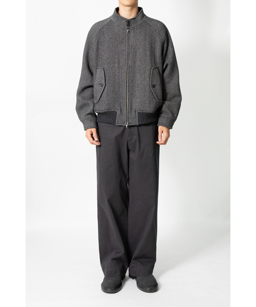 HORLISUN（ホーリーサン）の「Visitor Wool Twill Harrington Jacket Melange Charcoal（その他アウター・レディース・その他・LARGE/SMALL/MEDIUM）」の13枚目の写真
