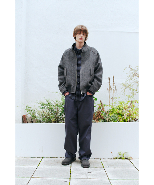 HORLISUN（ホーリーサン）の「Visitor Wool Twill Harrington Jacket Melange Charcoal（その他アウター・レディース・その他・LARGE/SMALL/MEDIUM）」の14枚目の写真