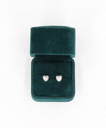 FREAK'S STORE | Pave heart earrings/パヴェハートイヤリング/パヴェハートピアス(ピアス(両耳用))