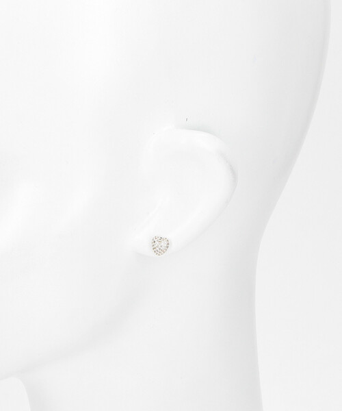 FREAK'S STORE(フリークスストア)の「Pave heart earrings/パヴェハートイヤリング/パヴェハートピアス(ピアス(両耳用)・レディース・シルバー・ONE SIZE)」の4枚目の写真