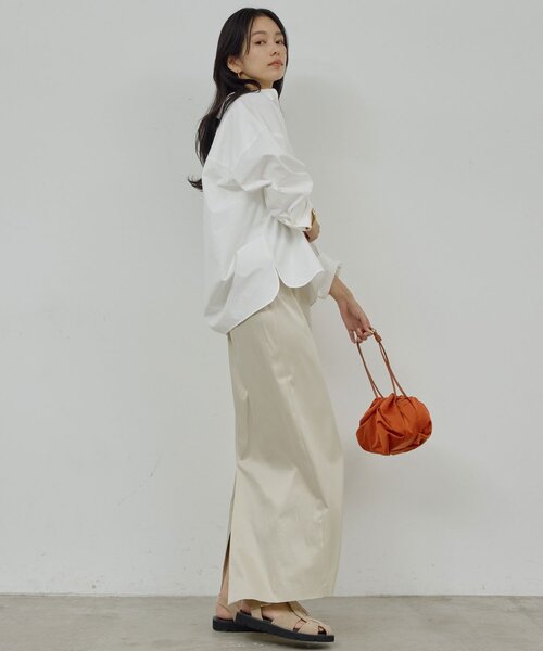 GALLARDAGALANTE(ガリャルダガランテ)の「スキッパーシャツ(シャツ/ブラウス・レディース・ベージュ/ピンク/ブラウン/オフホワイト・FREE)」の9枚目の写真