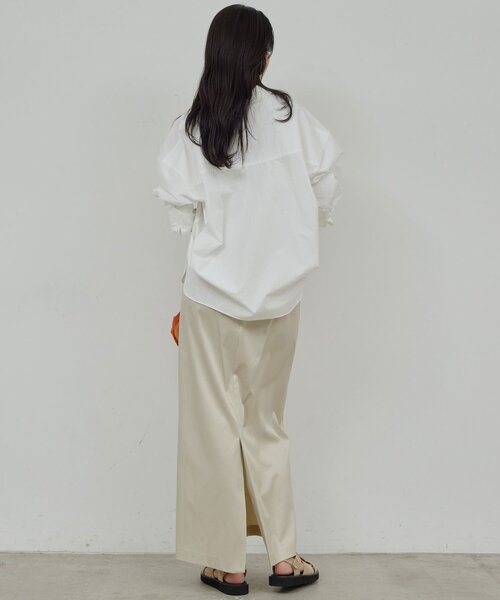 GALLARDAGALANTE(ガリャルダガランテ)の「スキッパーシャツ(シャツ/ブラウス・レディース・ベージュ/ピンク/ブラウン/オフホワイト・FREE)」の10枚目の写真