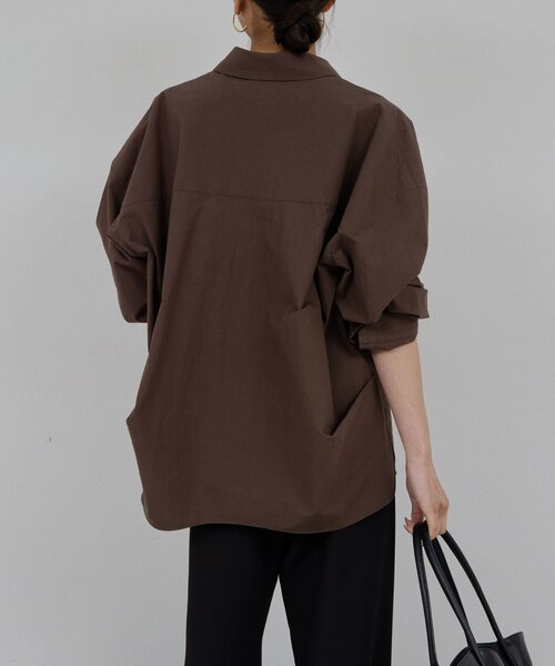 GALLARDAGALANTE(ガリャルダガランテ)の「スキッパーシャツ(シャツ/ブラウス・レディース・ベージュ/ピンク/ブラウン/オフホワイト・FREE)」の14枚目の写真