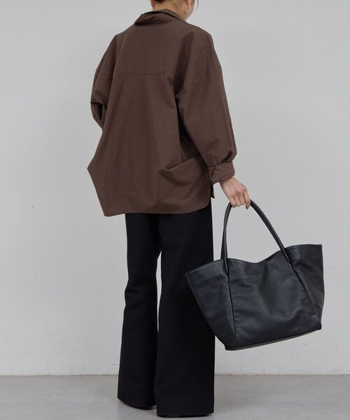 GALLARDAGALANTE(ガリャルダガランテ)の「スキッパーシャツ(シャツ/ブラウス・レディース・ベージュ/ピンク/ブラウン/オフホワイト・FREE)」の17枚目の写真