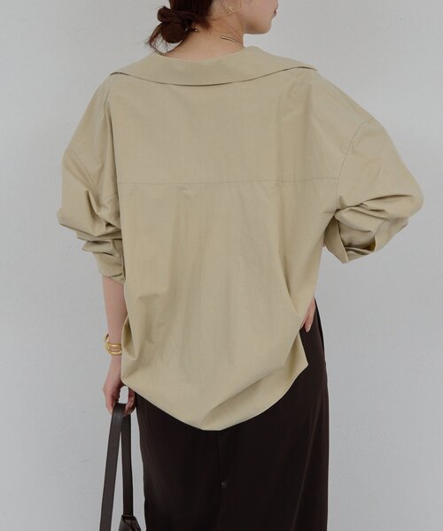 GALLARDAGALANTE（ガリャルダガランテ）の「スキッパーシャツ（シャツ/ブラウス・レディース・ベージュ/ピンク/ブラウン/オフホワイト・FREE）」の19枚目の写真