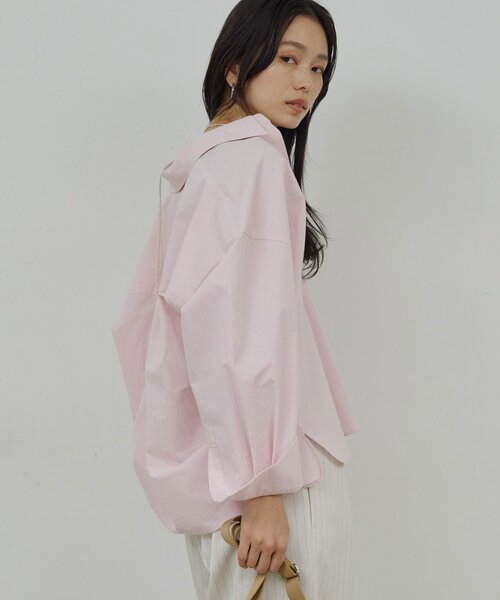 GALLARDAGALANTE（ガリャルダガランテ）の「スキッパーシャツ（シャツ/ブラウス・レディース・ベージュ/ピンク/ブラウン/オフホワイト・FREE）」の12枚目の写真