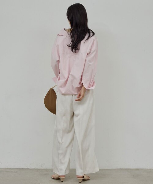 GALLARDAGALANTE（ガリャルダガランテ）の「スキッパーシャツ（シャツ/ブラウス・レディース・ベージュ/ピンク/ブラウン/オフホワイト・FREE）」の5枚目の写真