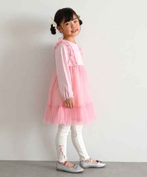 SKAPE(エスケープ)の「メローレギンス(レギンス/スパッツ・キッズ・ホワイト/ピンク・90cm/100cm/110cm/120cm)」の5枚目の写真