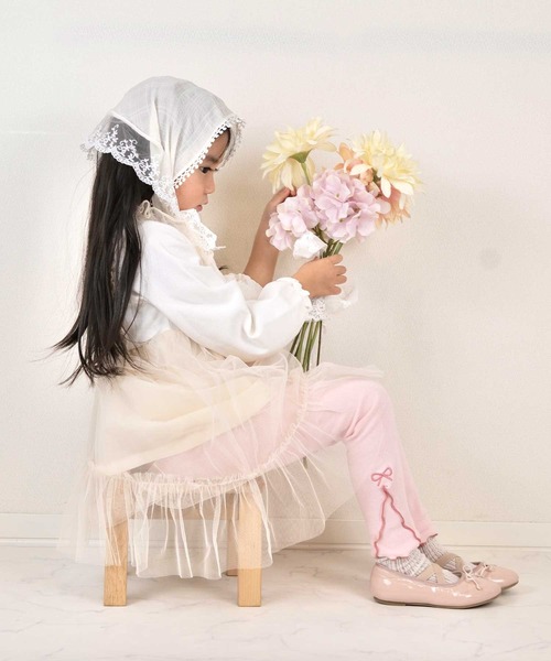 SKAPE(エスケープ)の「メローレギンス(レギンス/スパッツ・キッズ・ホワイト/ピンク・90cm/100cm/110cm/120cm)」の6枚目の写真