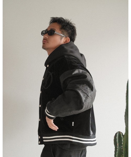 デザート クラブ スエード スタジアム ジャケット（スタジャン）｜#Re