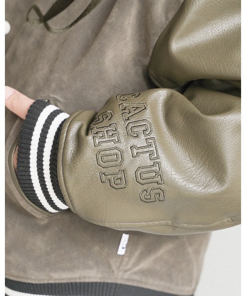 デザート クラブ スエード スタジアム ジャケット（スタジャン）｜#Re