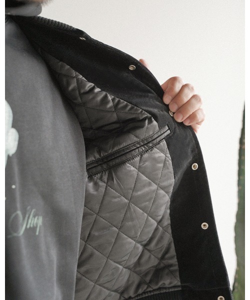 デザート クラブ スエード スタジアム ジャケット（スタジャン）｜#Re