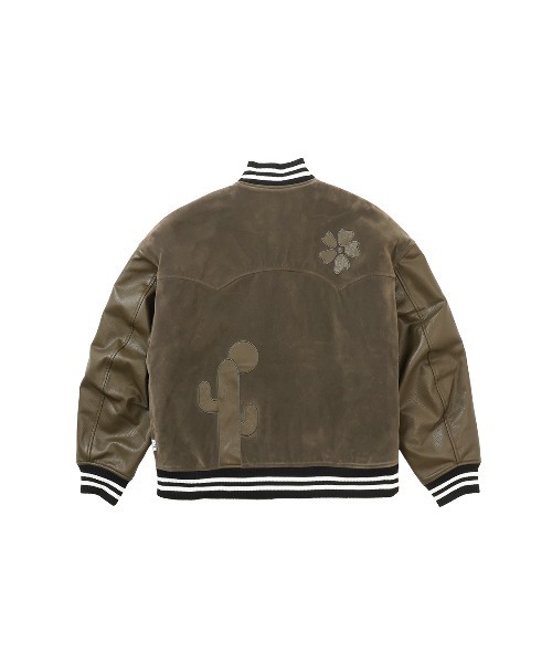 リルーム　Re.room カーキ レザー風 スタジャン リルーム Re.room カーキ レザー風 スタジャン リルームRe.room カーキ