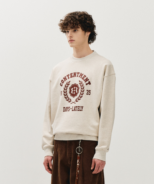 ECORR(エコル)の「ローレルロゴスウェットシャツ_オートミール(スウェット・レディース・その他・1(M)/2(L)/3(XL))」の3枚目の写真