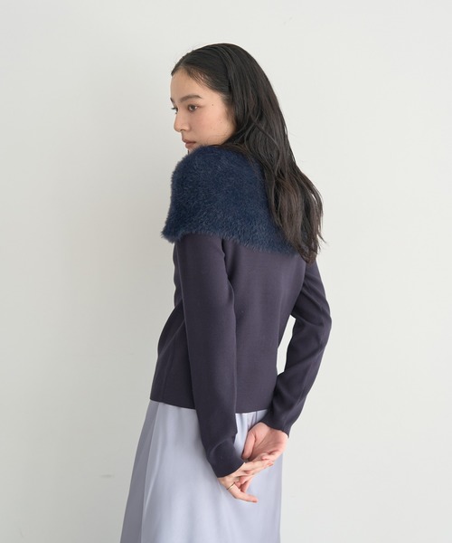 セール】ファーMIXオフショルニット（ニット/セーター）｜YECCA VECCA