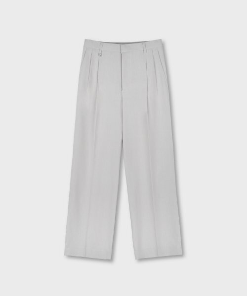 LIEU HOMME(リュウオム)の「ライトウェイトツーピンタックワイドスラックス_アイボリー(スラックス・メンズ・その他・LARGE)」の1枚目の写真