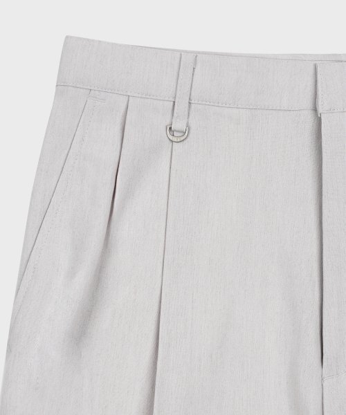 LIEU HOMME(リュウオム)の「ライトウェイトツーピンタックワイドスラックス_アイボリー(スラックス・メンズ・その他・LARGE)」の2枚目の写真